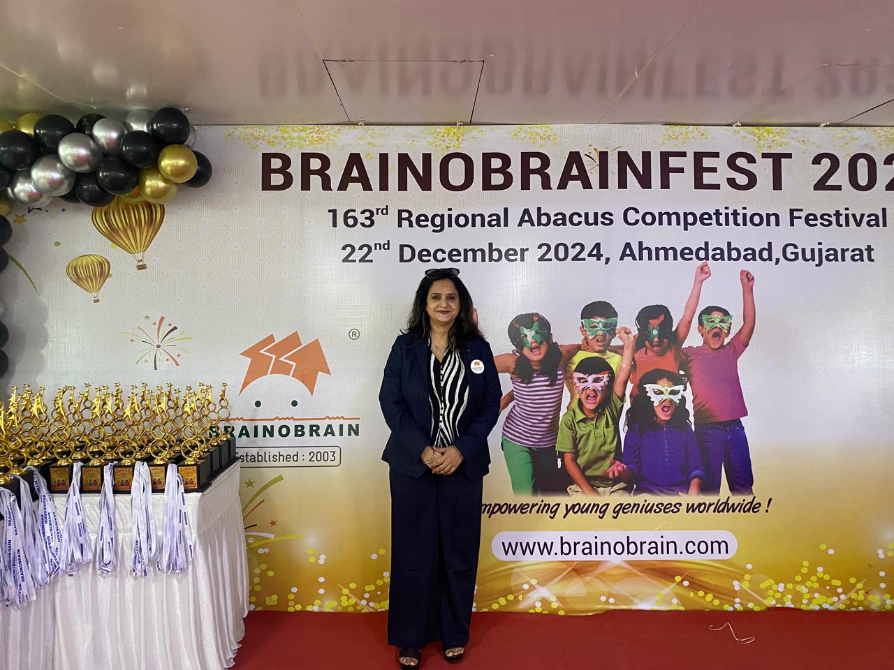 Archana Shukla at the Regional Abacus Competition Festival in Ahmedabad
